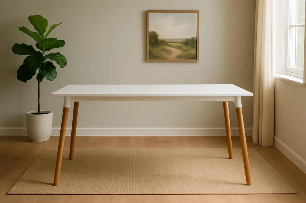 Mesa eames rectangular 120 MDF blanca