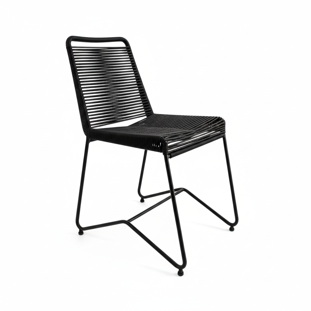 Silla Tulum (Yute negro patas negras)