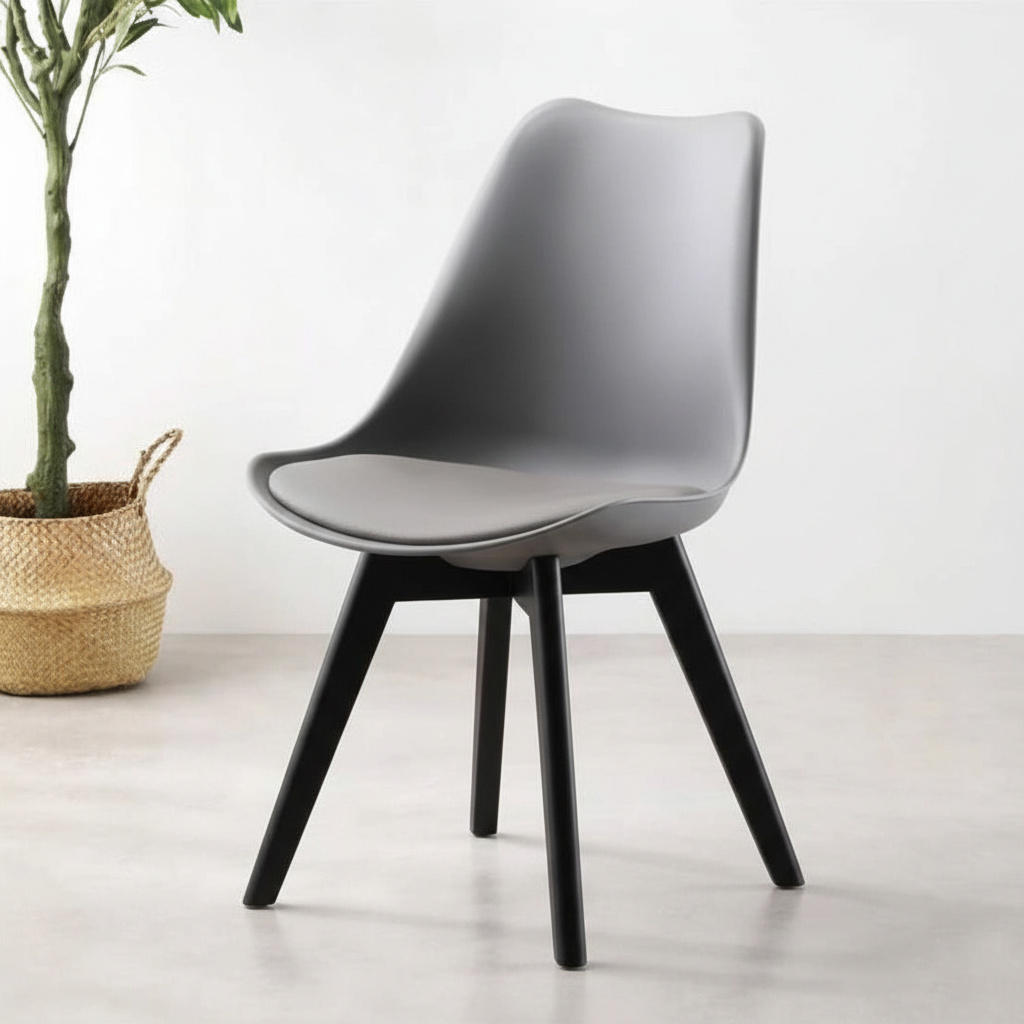 Silla tulip (Gris, Negras)