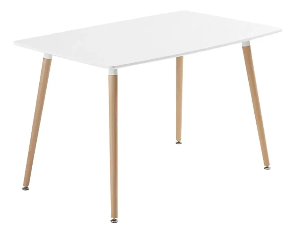 Mesa eames rectangular 140 MDF blanca