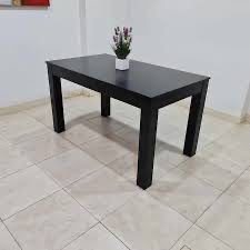 Mesa extensible 120 toda negra Outlet