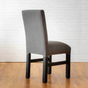 Silla tapizada Antidesgarro grafito patas negras Outlet