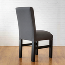 Silla tapizada Antidesgarro Alpha grafito patas negras Outlet