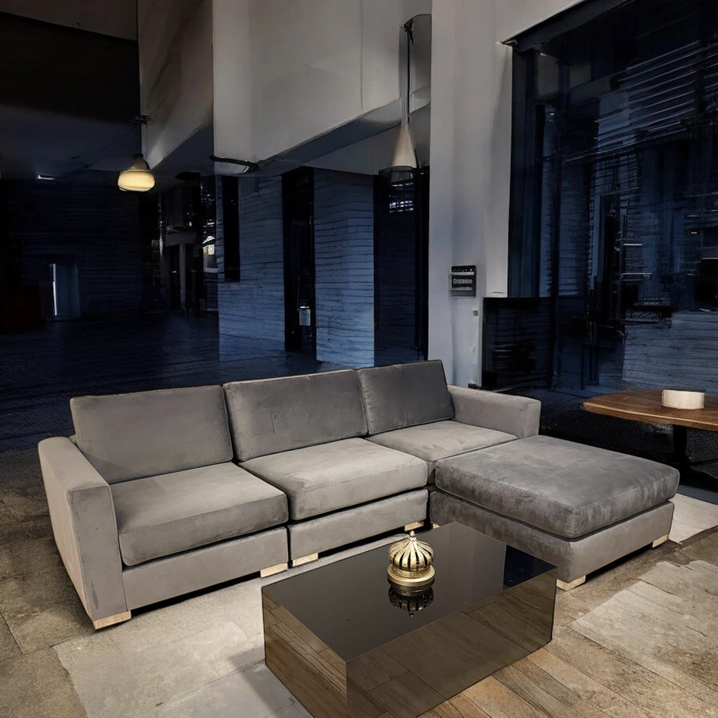 Sillon Modulo a medida (120x120, Pana cross – Black)